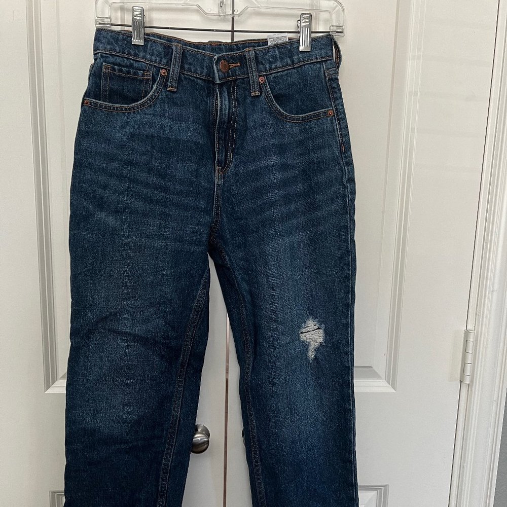 Old Navy Girls Jeans -  High Rise Slouchy Straight Size 12